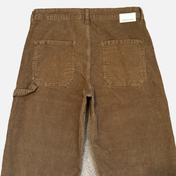 CURRENT/ELLIOTT The Painter Corduroy Wide Leg Jeans in Caramel Size 29 NWT - Picture 5 of 14